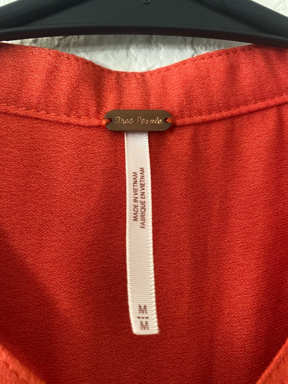 FREE PEOPLE Sleeveless Drape Front Top in Orange - Picture 8 of 10